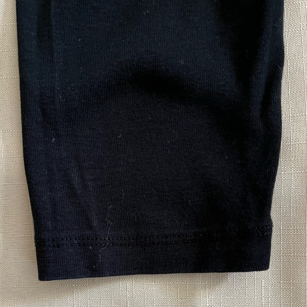 Carolyn Taylor Women's L 3/4 sleeve Black Layered Look shirt. Embroidered/beads - Picture 5 of 6